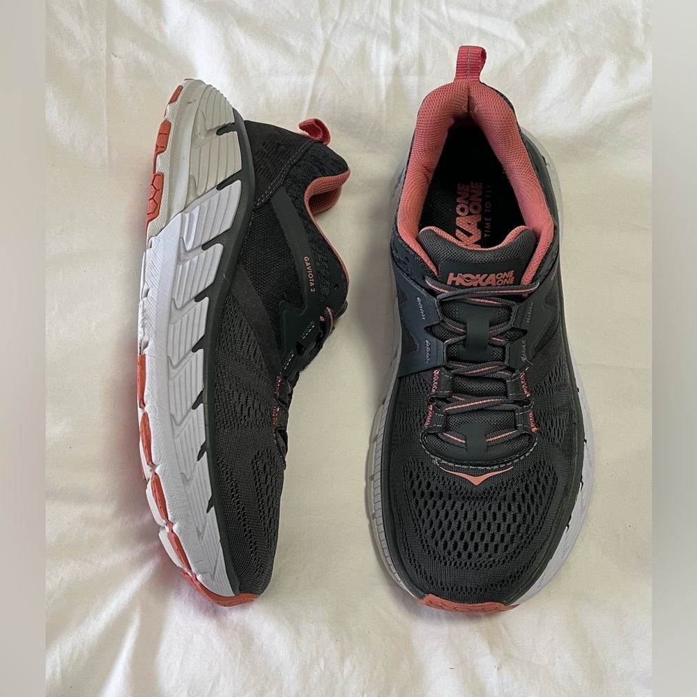 Hoka One One | Women’s SZ 8 | Gaviota 2 Gray Running Athletic Gym Sneakers
